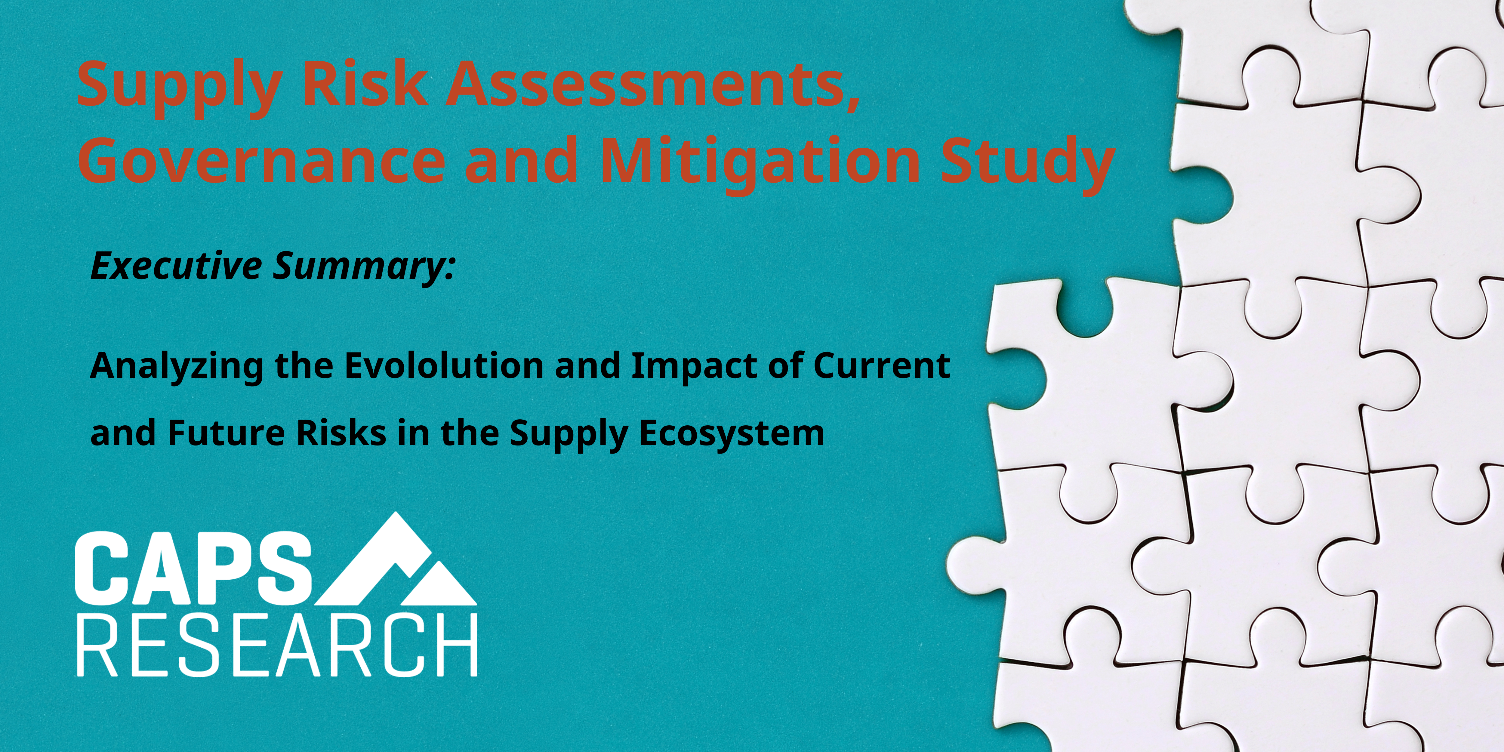 CAPS Research Article - Supply Risk Assessments, Governance and Mitigation Study