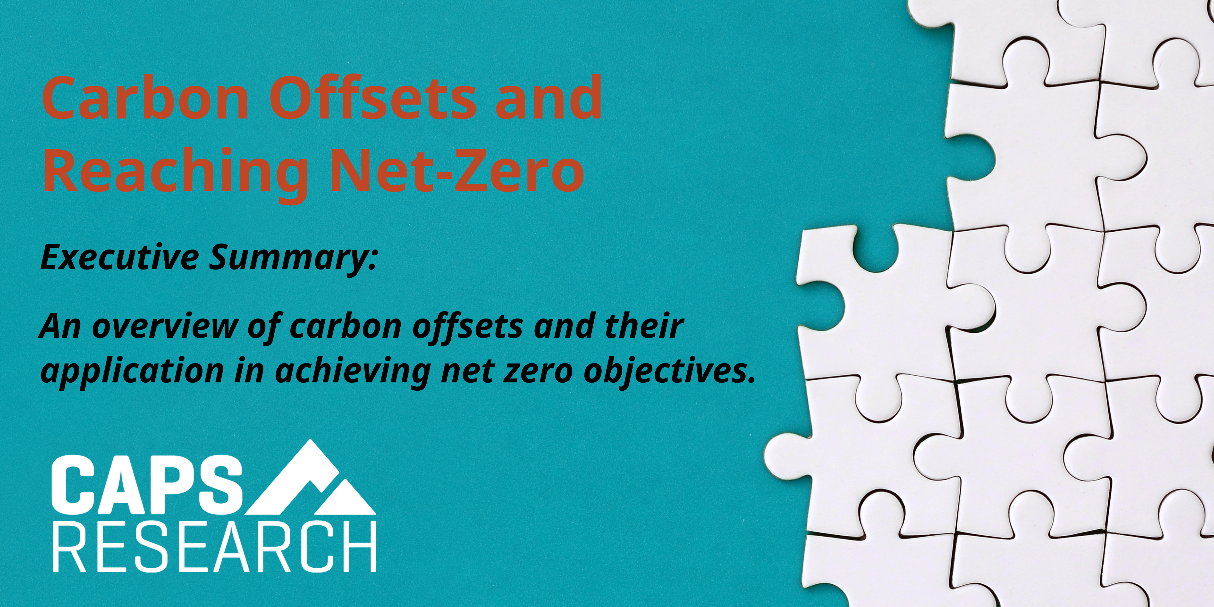 CAPS Research Article - Carbon Offsets and Reaching Net-Zero
